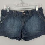 SO Denim Blue Jean Shorts Juniors Size 7 Cotton Polyester Spandex Blend Photo 0