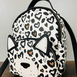 Betsey Johnson  Leopard Cat Face Mini Backpack Crossbody Convertible Bag NWT Photo 0