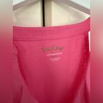 Lilly Pulitzer Shay Ruffled Tank Top Bubblegum Pink Pima Cotton Size Small Photo 3