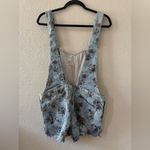 Free People Boyfriend Shortall in Americana Combo Floral Denim Overalls Photo 2