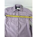 NVLT Lilac Purple Faux Leather Shirt Jacket with Belt Size SMALL Women's Photo 6
