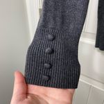 cupio NWOT  women’s dark gray soft knit turtleneck button sleeve‎ sweater large Photo 1
