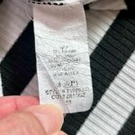 White Birch  Black White Strip Sleeveless Ruffle Tank Medium Photo 7