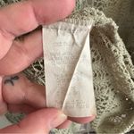 Vintage green pointelle open knit short sleeve cardigan size 24 Photo 4