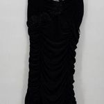 Taboo 90s Y2k Black Ruched Lace One Shoulder Vintage Mini Formal Dress XL Photo 0