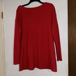 Pure Jill J Jill Sweater Size Medium Boat Neck‎ Red with Decorative Pockets Photo 1