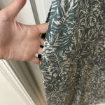 Mimi Chica Green Tropical Milkmaid Puff Sleeve Smocked Flowy Midi Dress Size S Photo 3