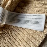 Hollister  Tan Open-Knit Cardigan Sweater Size Large Cream Boho Oversized Cozy Photo 4