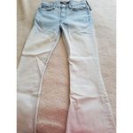 Hudson  Jeans Drew Mid-Rise Flare Leg Crop Bleach Dip Blue Jeans Womens Size 25 Photo 4