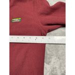 L.L.Bean  Womens Fleece Pullover Hoodie Small‎ Red Aztec Trim 1/4 Snap Photo 8