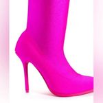 AZALEA WANG STAR STRETCH SERENITY BOOTIE IN PINK size 7 Photo 3