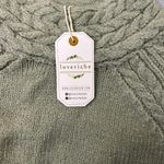 Love Riche  Sweater Womens 1X Green Long Sleeve Chunky Knit Round Neck Sweater NEW Photo 6