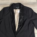 Forever 21 NWT  Black Blazer | Sequin Lapel Black Blazer Photo 6