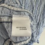 Jane and Delancey Women’s crinkle tie front button down top  Medium Photo 5