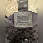 Coach  Vintage Leather Buckle Signature Jacquard Hobo Classic Shoulder Bag Photo 4