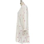 Free People  Winter Sun Floral Tunic Dress White Pink Small Oversized Boho Casual Photo 1