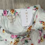 WAYF NWT  Seanna Ivory Floral Printed Tiered Maxi Skirt Side Slit Lined Size M Photo 3