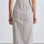Apiece Apart Berel Tank Cream Pin Striped Midi Dress Size 10 Photo 1