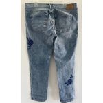 True Religion Jeans Womens Sz 32 Cameron Slim Boyfriend Blue Embroidered Y2K Photo 1