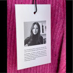 Something Navy wool blend pink sweater size small Photo 5