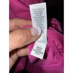 Athleta  Short Sleeve Top Size MT Medium Tall‎ Bright Pink Cinched Sides Photo 4