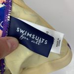 Swimsuits For All Plus 46C Underwire Bikini Swim Top Tile Print Keyhole Detail Size XL Photo 2