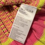 Urban Outfitters  Medium Green Pink Striped Cardigan Crop Sweater Photo 4