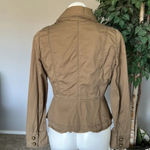 Loft Ann Taylor Olive Tan Utility Jacket Photo 5