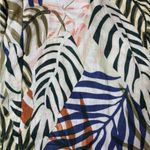 Tahari Tropical Print Linen Cropped Culottes Photo 3