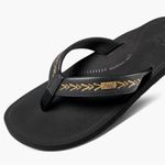 REEF  Beach Break Flip Flop Sandals Black Size 9 NEW Photo 0