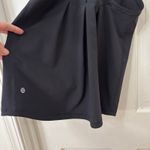 Lululemon  Black Racerback Tank Top Pleated Back Zipper Detail Women's Size 6 Photo 4