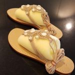Trina Turk ππ Thong Sandals w/ Shells & Beads Photo 3