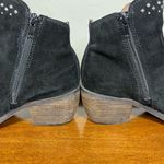 Lucky Brand Kaarina Fringe Suede Leather Ankle Boot Bootie Black Western Size 7 Photo 6