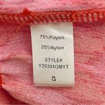 Pomander Place Hot Pink Ikat Kenzo V Neck Long Puff Sleeve Oversized Tier Dress Photo 8