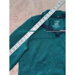 L.L. Bean Women's Sweater Fleece Snap Pullover Jacket Teal Blue Size Medium Photo 7