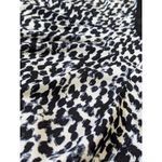 Lauren Ralph Lauren Animal Print Sheath Dress Black White Knee Length Boat Neck Size 12 Photo 3