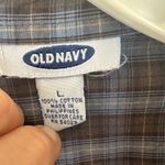 Old Navy Y2K Women’s Plaid Button Down Size Large Vintage Photo 2