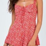 Princess Polly Dalton Red Floral Playsuit Photo 0