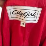 Vintage City Girl Red Blazer‎ Size 14 Photo 5
