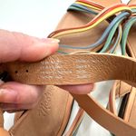 Madewell The Samira Multicolor Rainbow Strappy Leather Ankle Flat Sandals Photo 6