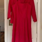 Talbots hot pink dress and jacket set fit and flare Photo 1