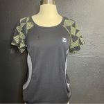 FILA  Women's Black and Green Geometric‎ Top Photo 4
