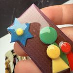 Various Figures Signed People Pins By Lucinda Brooch Pin Lot Of 3 Photo 3