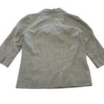 J Crew‎ Shirt Womens 4 Gray Cowl Neck Wool Blend Lined Back Zip Office Career Photo 1