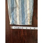 American Eagle Blue and White Pinstriped Mom Jeans Size 00 Photo 7
