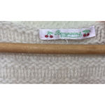 Bonpoint Chunky Wool Knit Tie Front Cardigan Womens 2XS Coastal Cowgirl Cottage White Size XXS Photo 4