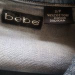 Bebe Vintage 90's   denim heavier Stretch  denim jacket with grommet stud Photo 5