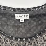 ADORE Ombre Knit Tunic Top Small Gray Blue Layered Long Sleeve Boho Lagenlook Photo 7