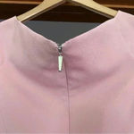 Prabal Gurung Light Pink Silk Blend Short Sleeve Mini Dress Size 4 Photo 5