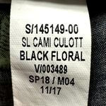 Old Navy Culotte Jumpsuit Sleeveless Cami Spaghetti Strap Crop Black Floral XS Photo 5